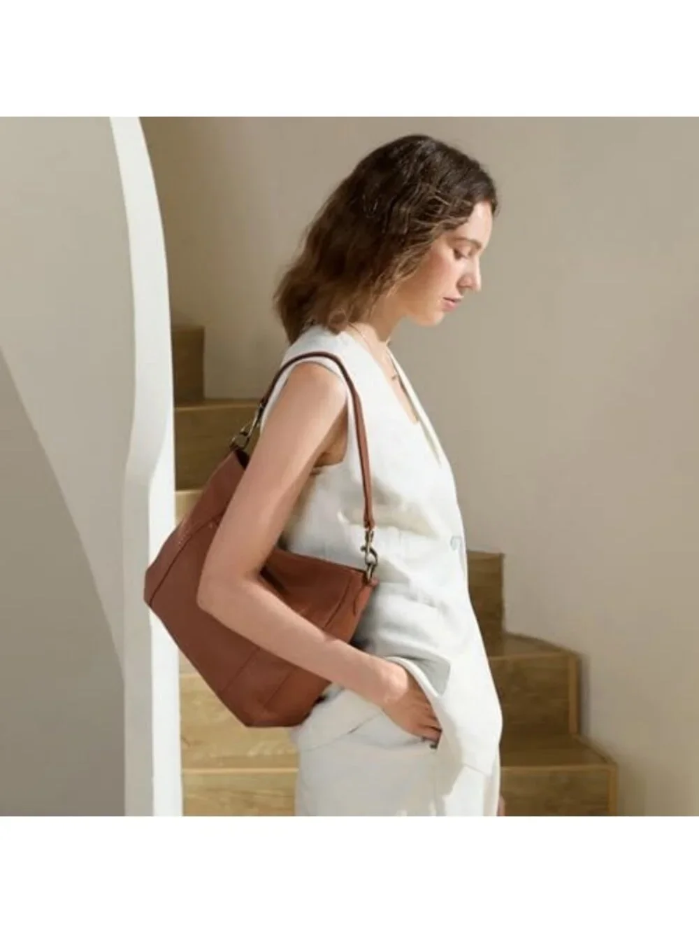 Genuine Leather Hobo Crossbody Bag for Women | Stylish Shoulder Handbag